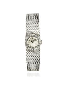 Patek Philippe Cocktail Vintage Watch White Gold Diamond Set 3282/46