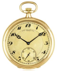 Patek Philippe. A Gold Keyless Lever Pocket Watch C1914