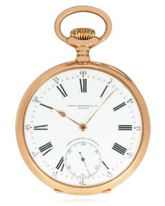 Patek Philippe. A Gondolo Rose Gold Keyless Lever Pocket Watch C1910